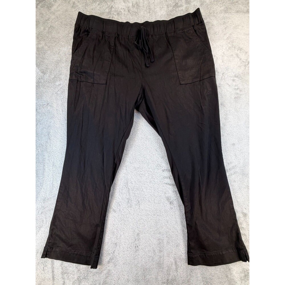 Buffalo David Bitton Women’s Soft Tencel Pull-On Pants Black XXL